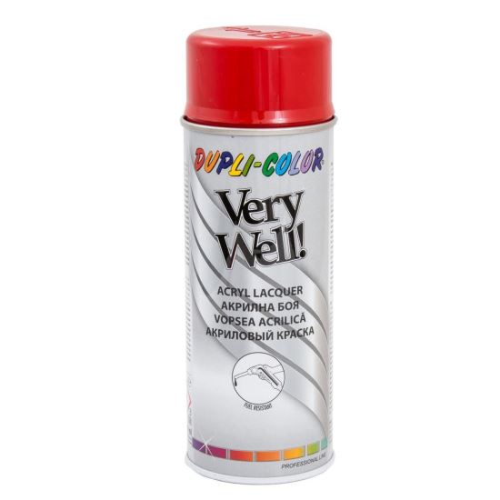 VERY WELL Vopsea spray decorativă, roşu lucios, RAL3002, 400ml