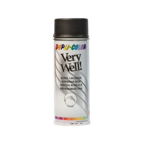 VERY WELL Vopsea spray decorativă, negru lucios, RAL9005, 400ml