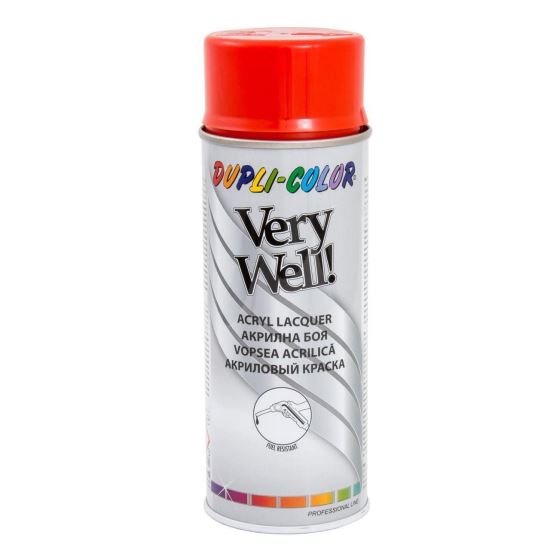 VERY WELL Vopsea spray decorativă, roşu, RAL3020, 400ml