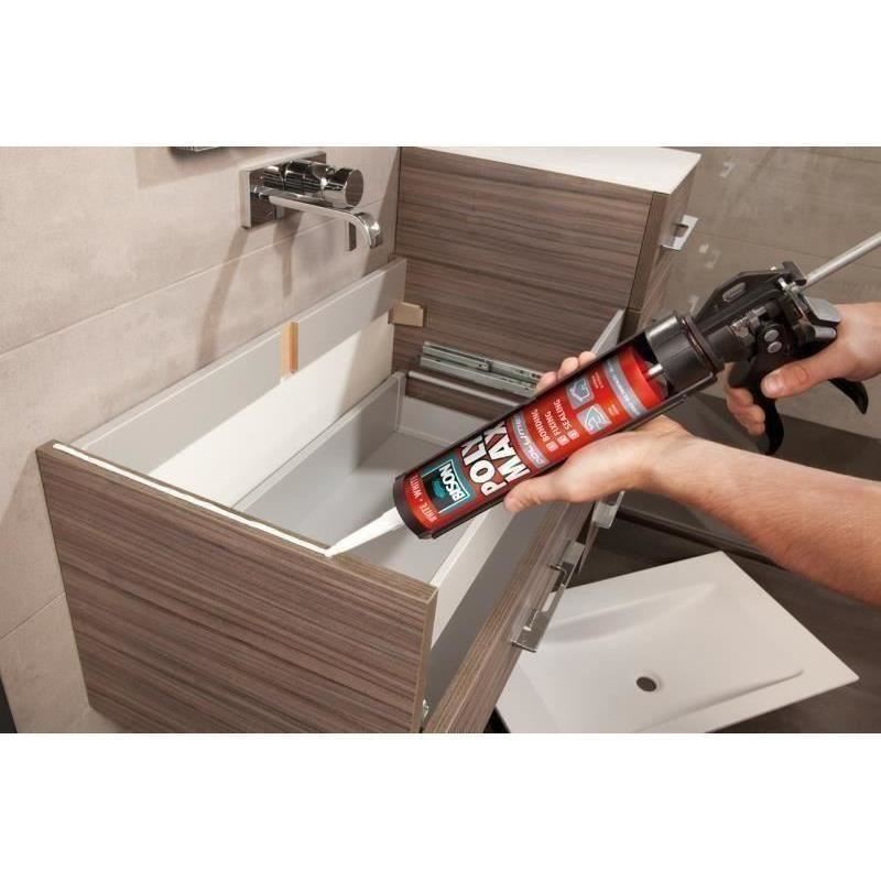 BISON Poly Max Original Adeziv şi etanşeizant, alb, 465g - imagine 4