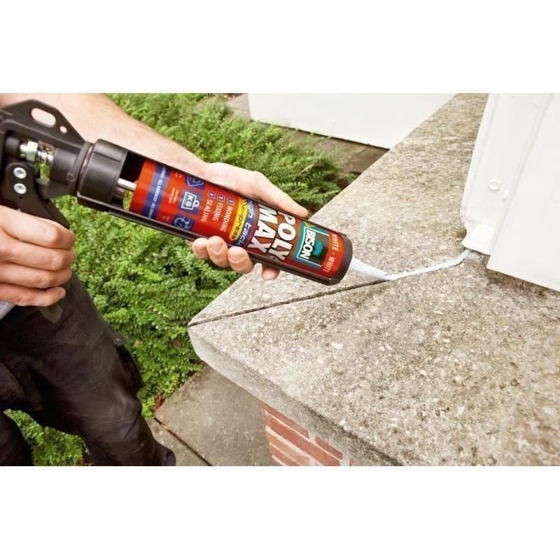 BISON Poly Max High Tack Express Adeziv şi etanşeizant, alb 425g - imagine 2