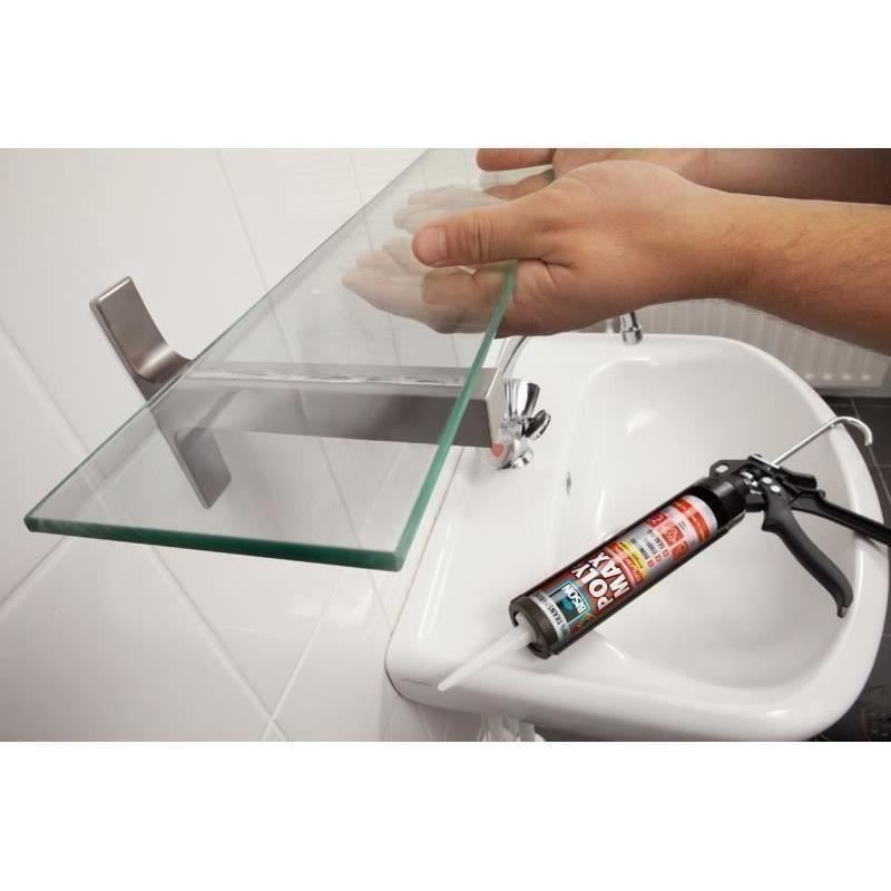 BISON Poly Max Crystal Express Adeziv şi etanşeizant, transparent 300g - imagine 3