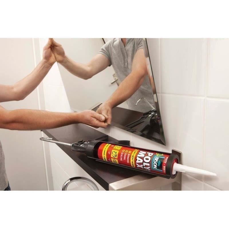 BISON Poly Max Express Adeziv şi etanşeizant, 425g alb - imagine 2