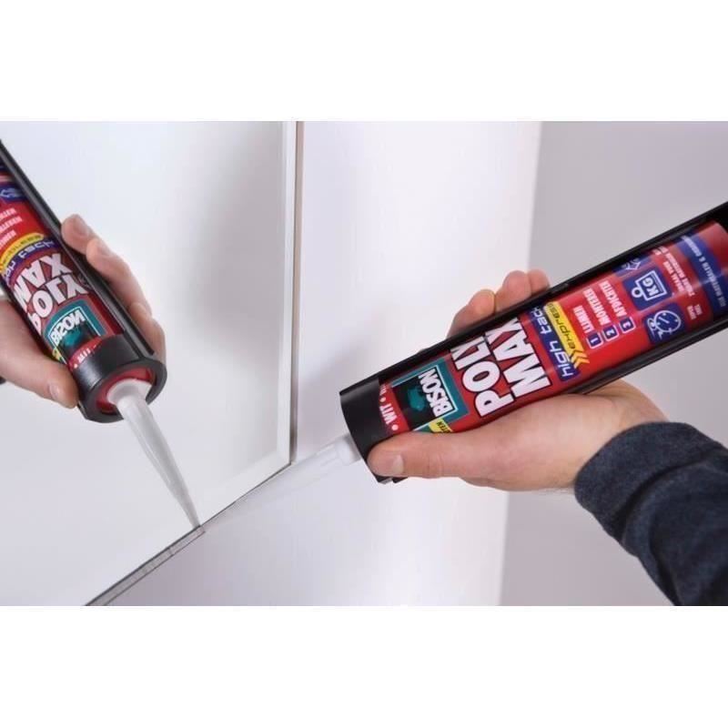 BISON Poly Max High Tack Express Adeziv şi etanşeizant, alb 425g - imagine 4
