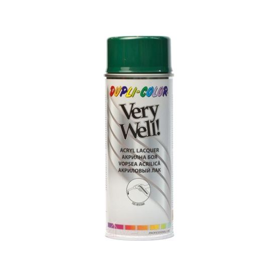 VERY WELL Vopsea spray decorativă, verde lucios, RAL6005, 400ml